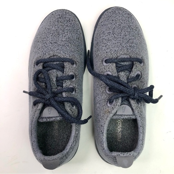 allbirds wool runners trainers sneakers lace up grey speckle merino wool size 8 - Picture 6 of 10